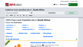 What Afribaba.co.za website looked like in 2023 (This year)