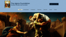 What Agorafoundation.org website looked like in 2023 (This year)