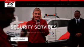 What Aigsecurity.com.au website looked like in 2023 (This year)