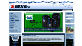 What Akva.sk website looked like in 2023 (This year)