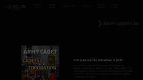 What Armycadets.com website looked like in 2023 (This year)
