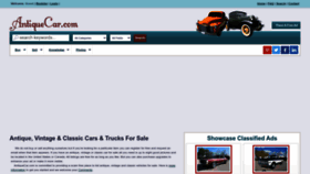 What Antiquecar.com website looked like in 2023 (This year)