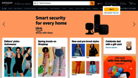 What Amazom.com website looked like in 2023 (This year)