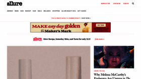 What Allure.com website looked like in 2023 (This year)