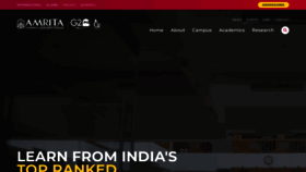 What Amrita.edu website looked like in 2023 (This year)