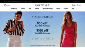 What Anntaylor.com website looked like in 2023 (This year)