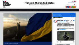 What Ambafrance-us.org website looked like in 2023 (This year)