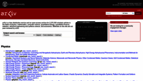 What Arxiv.org website looked like in 2023 (This year)