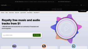 What Audiojungle.net website looked like in 2023 (This year)