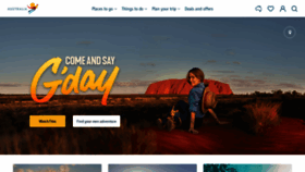 What Australia.com website looked like in 2023 (This year)