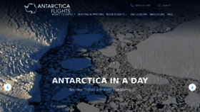 What Antarcticaflights.com.au website looked like in 2023 (This year)