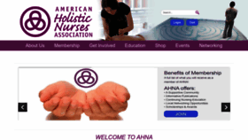 What Ahna.org website looked like in 2023 (This year)