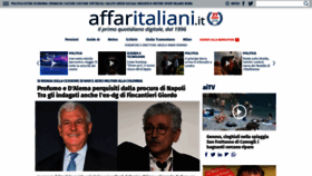 What Affaritaliani.it website looked like in 2023 (This year)