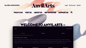 What Anvilarts.org.uk website looked like in 2023 (This year)