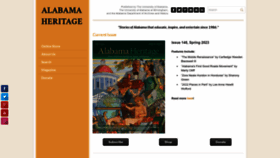 What Alabamaheritage.com website looked like in 2023 (This year)