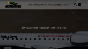 What Airzimbabwe.aero website looked like in 2023 (This year)