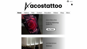 What Acostattoo.com website looked like in 2023 (This year)