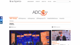 What Adcgroup.it website looked like in 2023 (This year)
