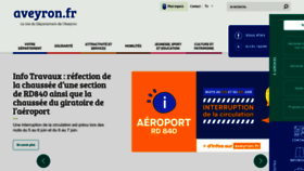 What Aveyron.fr website looked like in 2023 (This year)