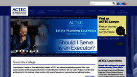 What Actec.org website looked like in 2023 (This year)