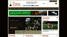 What Accidentalsmallholder.net website looked like in 2023 (This year)