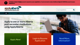 What Applyalberta.ca website looked like in 2023 (This year)