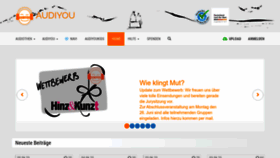 What Audiyou.de website looked like in 2023 (This year)