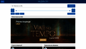 What Arquivo.pt website looked like in 2023 (This year)