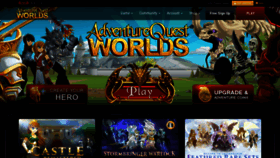 What Aqworlds.com website looked like in 2023 (This year)
