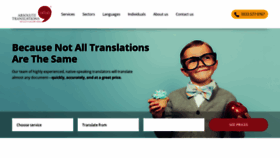 What Absolutetranslations.com website looked like in 2023 (This year)