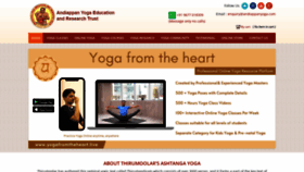 What Andiappanyoga.com website looked like in 2023 (This year)
