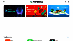 What Appisfree.com website looked like in 2023 (This year)