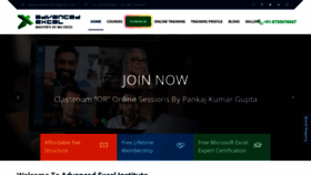 What Advancedexcel.net website looked like in 2023 (2 years ago)