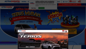 What Astra-daihatsu.id website looked like in 2023 (This year)