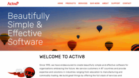 What Activ8.com.au website looked like in 2023 (This year)