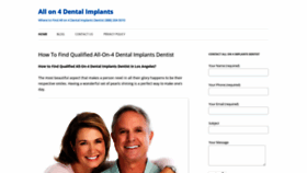 What All-on-4-dentalimplants.com website looked like in 2023 (This year)