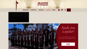 What Arautos.org.br website looked like in 2023 (This year)