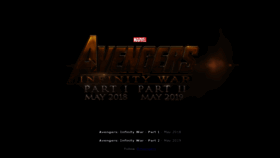 What Avengersinfinitywar.com website looked like in 2023 (This year)