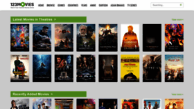 What A123movies.net website looked like in 2023 (This year)
