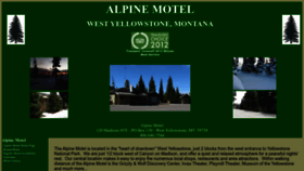 What Alpinemotelwestyellowstone.com website looked like in 2023 (This year)