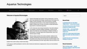 What Aquarius-technologies.de website looked like in 2023 (This year)