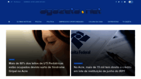 What Agazeta.net website looked like in 2023 (This year)