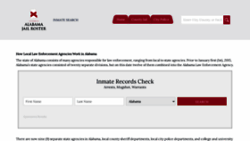 What Alabamajailroster.com website looked like in 2023 (1 year ago)