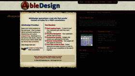 What Abledesign.com website looked like in 2023 (This year)