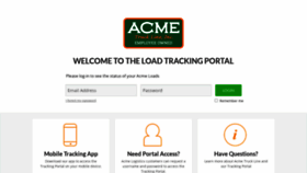 What Acmetruck.net website looked like in 2023 (This year)