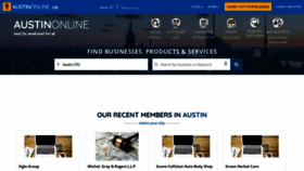What Austinonline.us website looked like in 2023 (This year)