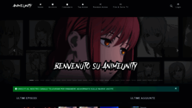 What Animeunity.cc website looked like in 2023 (This year)