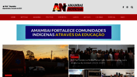 What Amambainoticias.com.br website looked like in 2023 (This year)
