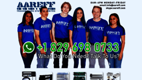 What Aareff.net website looked like in 2023 (2 years ago)