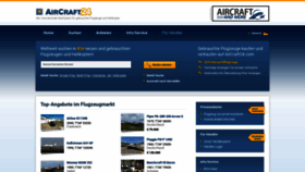 What Aircraft24.de website looked like in 2023 (This year)